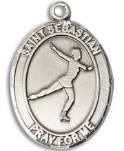 St. Sebastian - Figure Skating Medal and Necklace