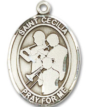 St. Cecilia - Marching Band Medal and Necklace