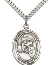 st christopher - motorcycle medal