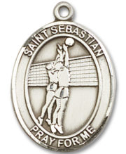 St. Sebastian - Volleyball Medal and Necklace