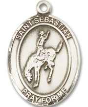 St. Sebastian - Rodeo Medal and Necklace