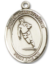 St. Christopher - Rugby Medal and Necklace