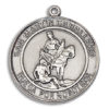 San Martin Caballero Round Medal and Necklace Spanish