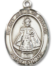 Infant Of Prague Medal and Necklace