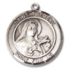 St. Therese Of Lisieux Round Medal and Necklace