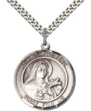 st therese of lisieux round medal