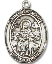 St. Germaine Cousin Medal and Necklace