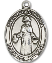 St. Nino De Atocha Medal and Necklace Spanish