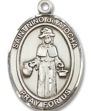 St. Nino De Atocha Medal and Necklace