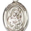 St. Gertrude Of Nivelles Medal and Necklace