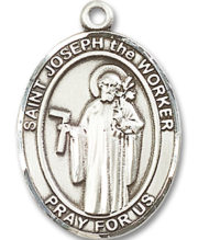 St. Joseph The Worker Medal and Necklace
