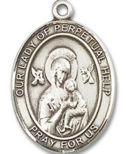 Our Lady Of Perpetual Help Medal and Necklace