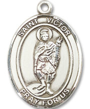 St. Victor Of Marseilles Medal and Necklace