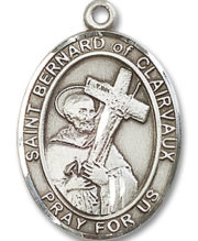 St. Bernard Of Clairvaux Medal and Necklace