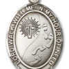 Footprints - Cross Medal and Necklace