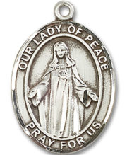 Our Lady Of Peace Medal and Necklace