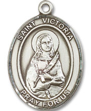 St. Victoria Medal and Necklace