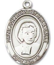 St. John Baptist De La Salle Medal and Necklace