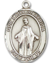 Our Lady Of Africa Medal and Necklace