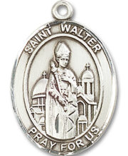 St. Walter Of Pontnoise Medal and Necklace