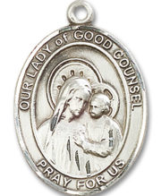 Our Lady Of Good Counsel Medal and Necklace