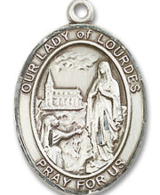 Our Lady Of Lourdes Medal and Necklace