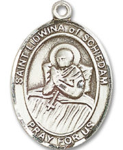 St. Lidwina Of Schiedam Medal and Necklace