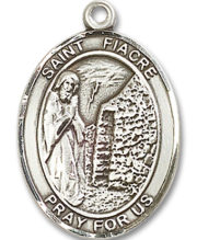 St. Fiacre Medal and Necklace