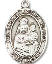 Our Lady Of Prompt Succor Medal and Necklace