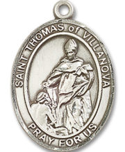 St. Thomas Of Villanova Medal and Necklace