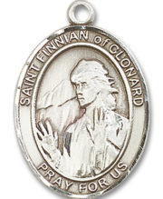St. Finnian Of Clonard Medal and Necklace