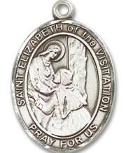 St. Elizabeth Of The Visitation Medal and Necklace