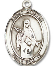 St. Amelia Medal and Necklace
