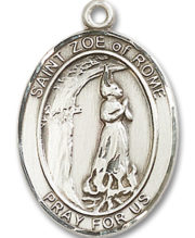 St. Zoe Of Rome Medal and Necklace