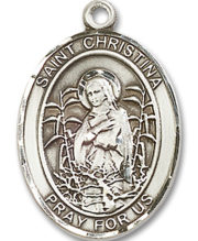 St. Christina The Astonishing Medal and Necklace
