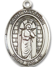 St. Matthias The Apostle Medal and Necklace