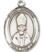 St. Anselm Of Canterbury Medal and Necklace