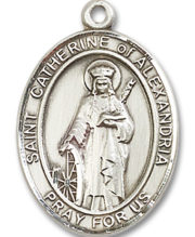 St. Catherine Of Alexandria Medal and Necklace