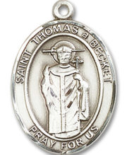 St. Thomas A Becket Medal and Necklace