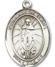 Our Lady Of Tears Medal and Necklace