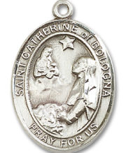 St. Catherine Of Bologna Medal and Necklace