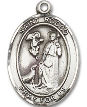 St. Rocco Medal and Necklace