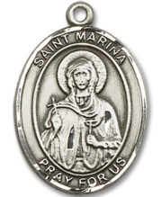 St. Marina Medal and Necklace