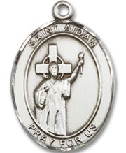 St. Aidan Of Lindesfarne Medal and Necklace