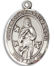 Our Lady Of Assumption Medal and Necklace