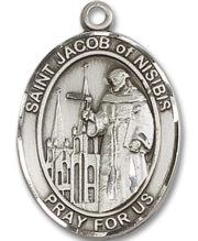 St. Jacob Of Nisibis Medal and Necklace