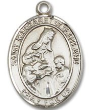 St. Margaret Of Scotland Medal and Necklace