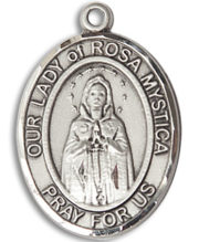 Our Lady Of Rosa Mystica Medal and Necklace