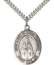our lady of rosa mystica medal
