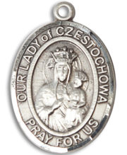 Our Lady Of Czestochowa Medal and Necklace